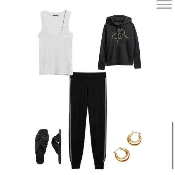 Banana Republic Logo Hoodie Sweatshirt - Picture 10 of 10